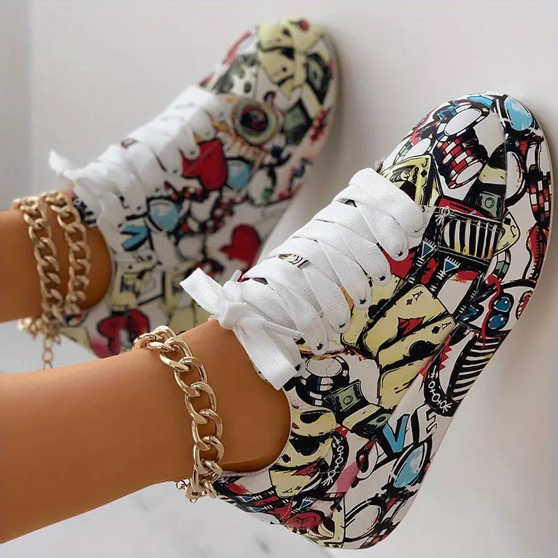Lia™ - Baskets avec imprimé graffiti