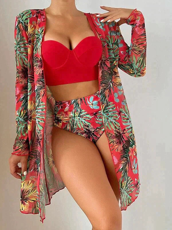 Sophisticated MELANIE - 3-Piece Women's Bikini for a Stylish Beach Look