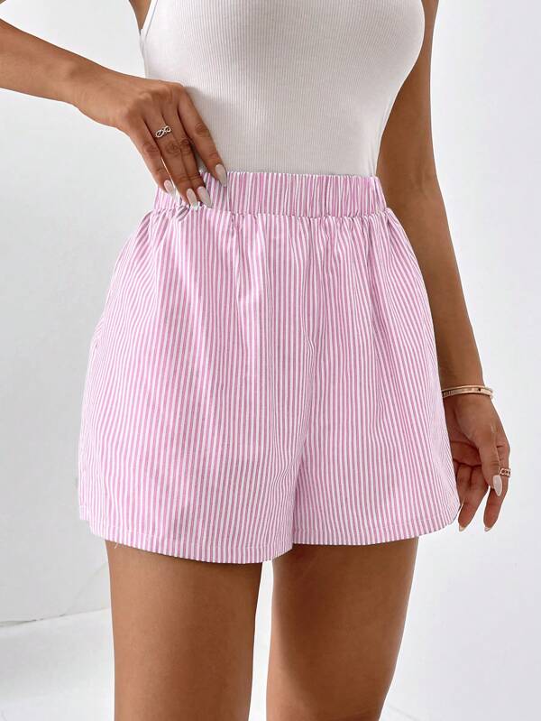 Blythe - Fashionable striped casual summer shorts for women