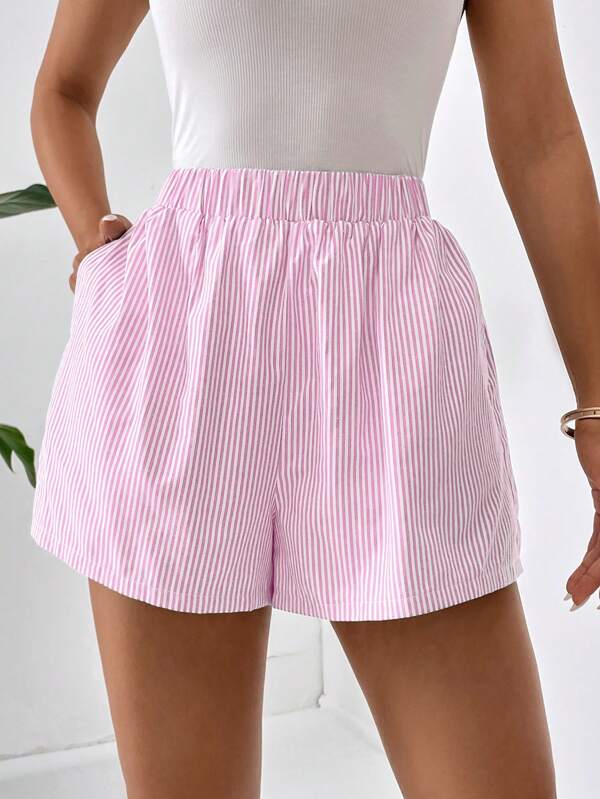 Blythe - Fashionable striped casual summer shorts for women