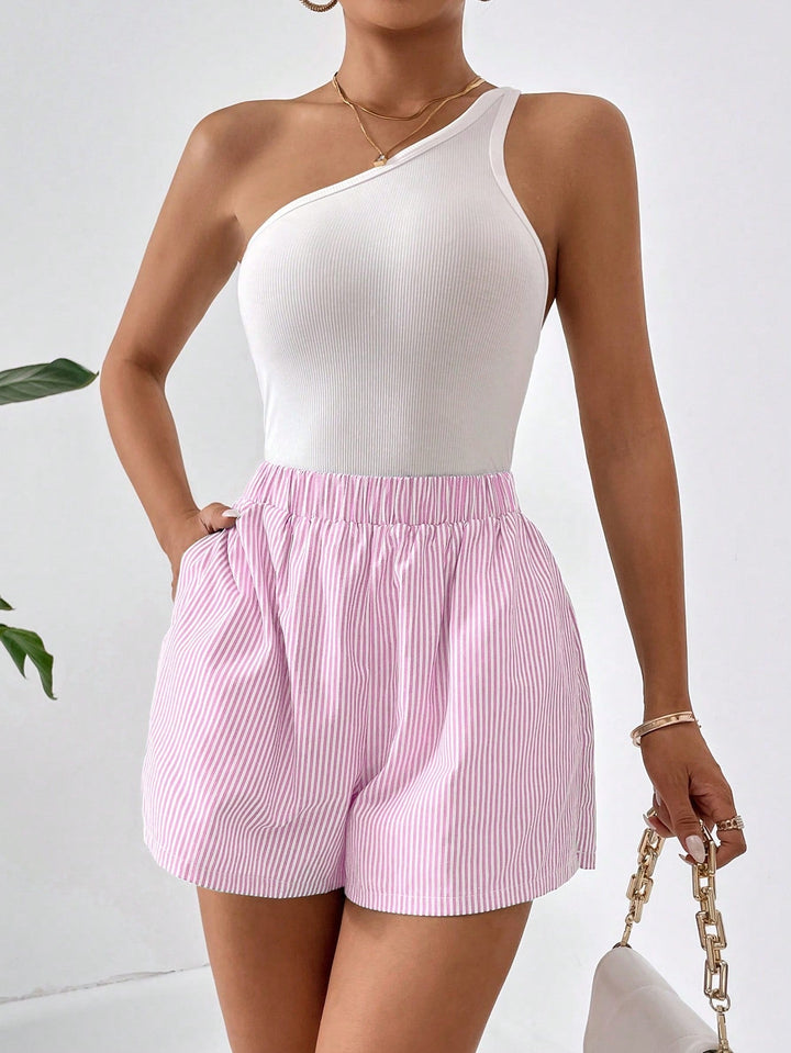 Blythe - Fashionable striped casual summer shorts for women