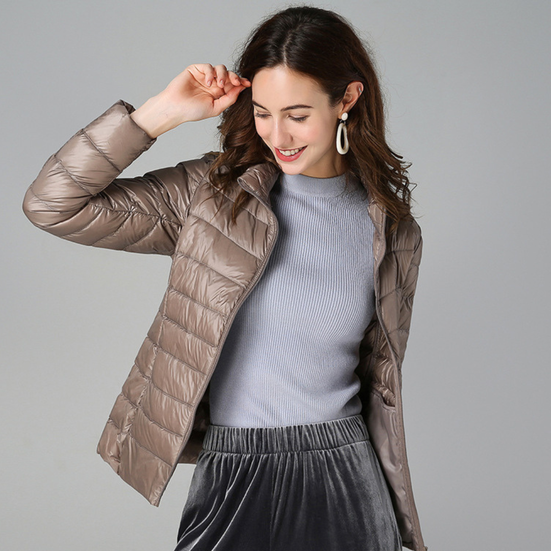 Sophie™ - Jacket made of soft cotton down material