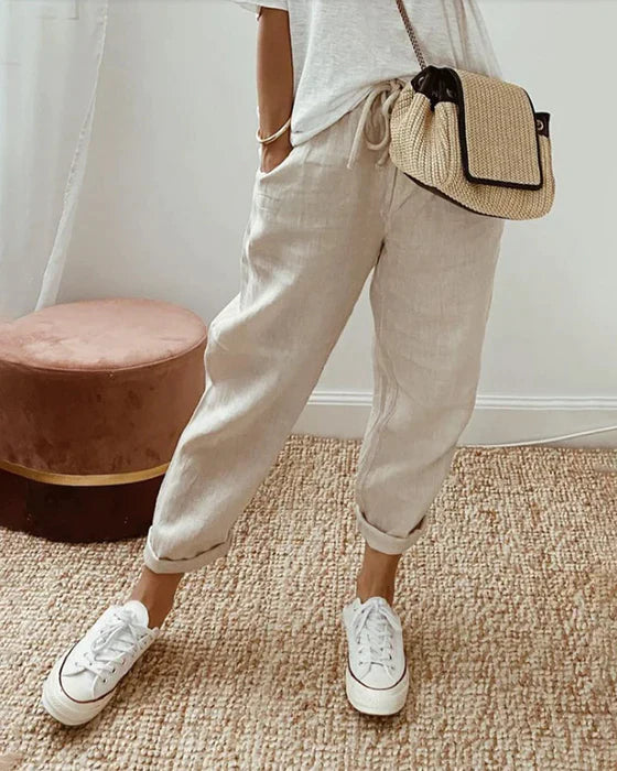Pantalon bohème estival de PIEN - parfait pour un look libre et décontracté !