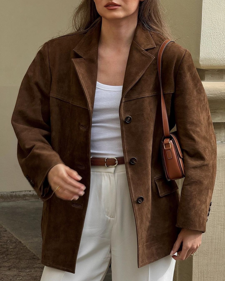 Anna™ - Blazer élégant en daim