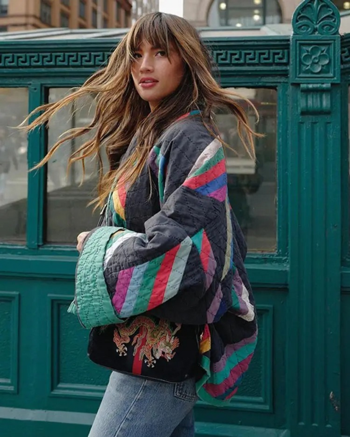 Mila™ - Manteau vintage en laine pour femme