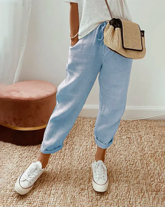 Pantalon bohème estival de PIEN - parfait pour un look libre et décontracté !