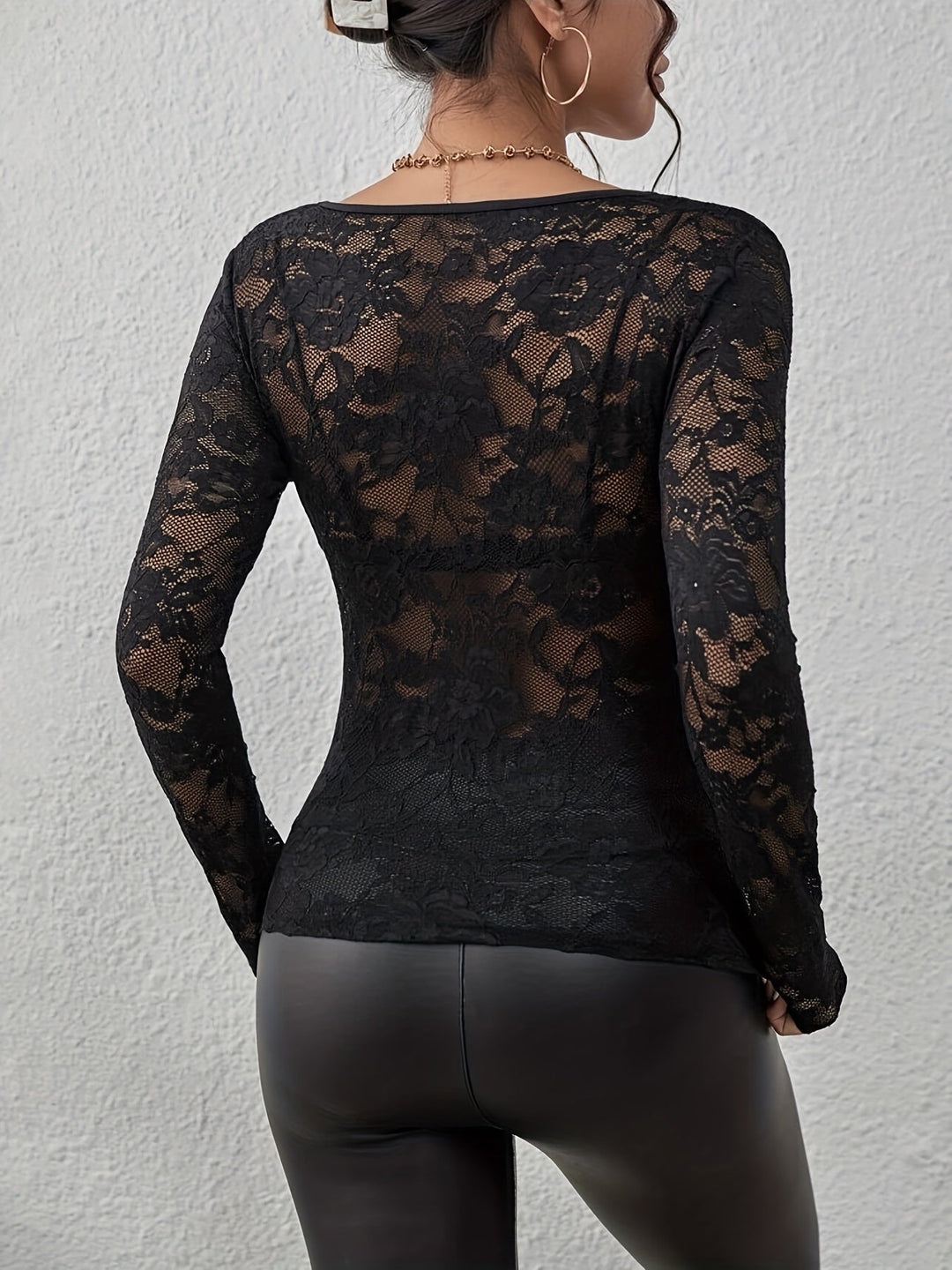 Mariel - Elegant Spring-Chic Lace Blouse for Women