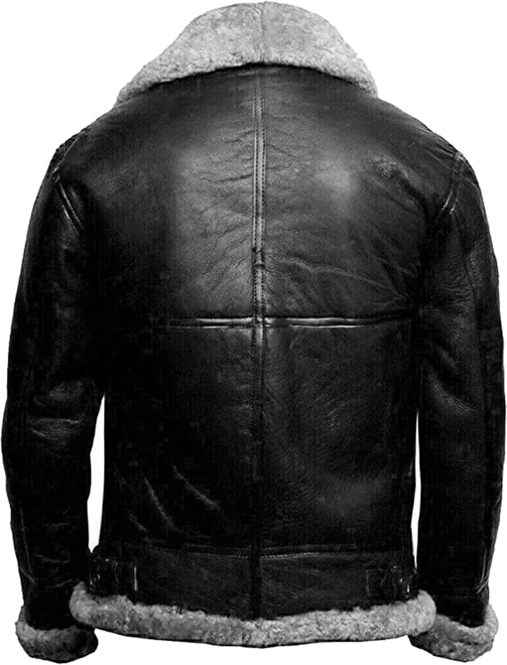 René™ - Moderne Leder- und Wolljacke