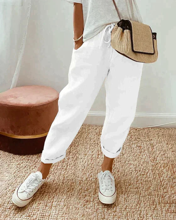 Pantalon bohème estival de PIEN - parfait pour un look libre et décontracté !