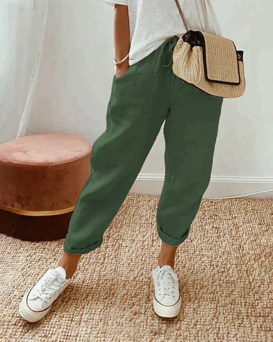 Pantalon bohème estival de PIEN - parfait pour un look libre et décontracté !