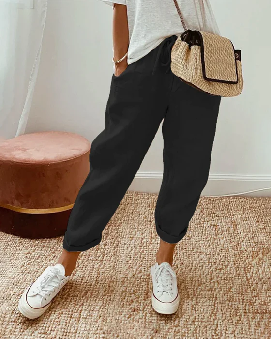 Pantalon bohème estival de PIEN - parfait pour un look libre et décontracté !