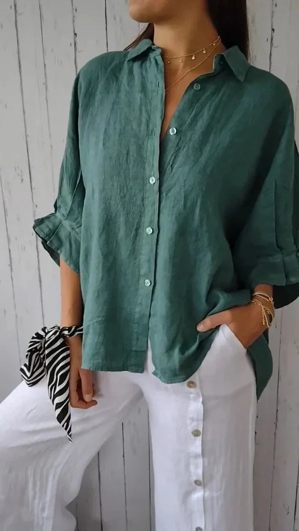 Lena - Chemise d'été élégante et confortable, féminine pour un look rafraîchissant