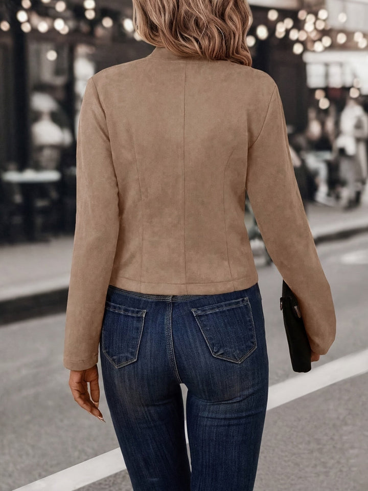 Doris - Stylish Reversible Open Front Jacket for the Fashion-Conscious Woman