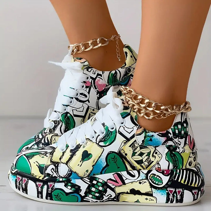 Lia™ - Baskets avec imprimé graffiti