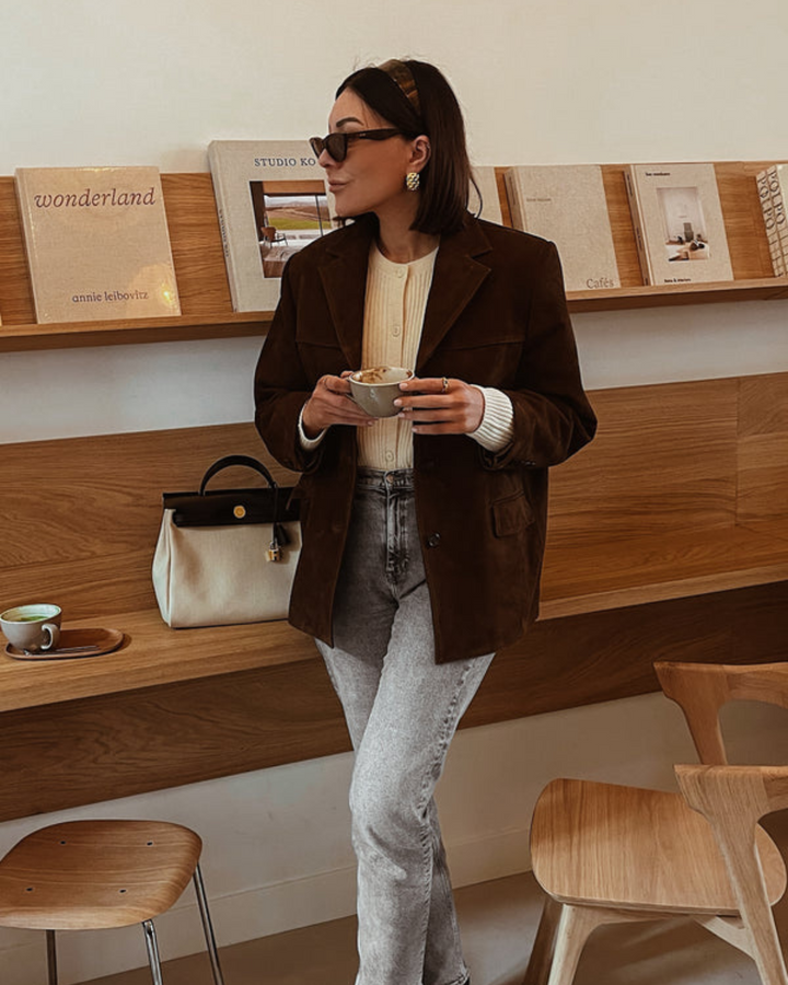 Anna™ - Blazer élégant en daim