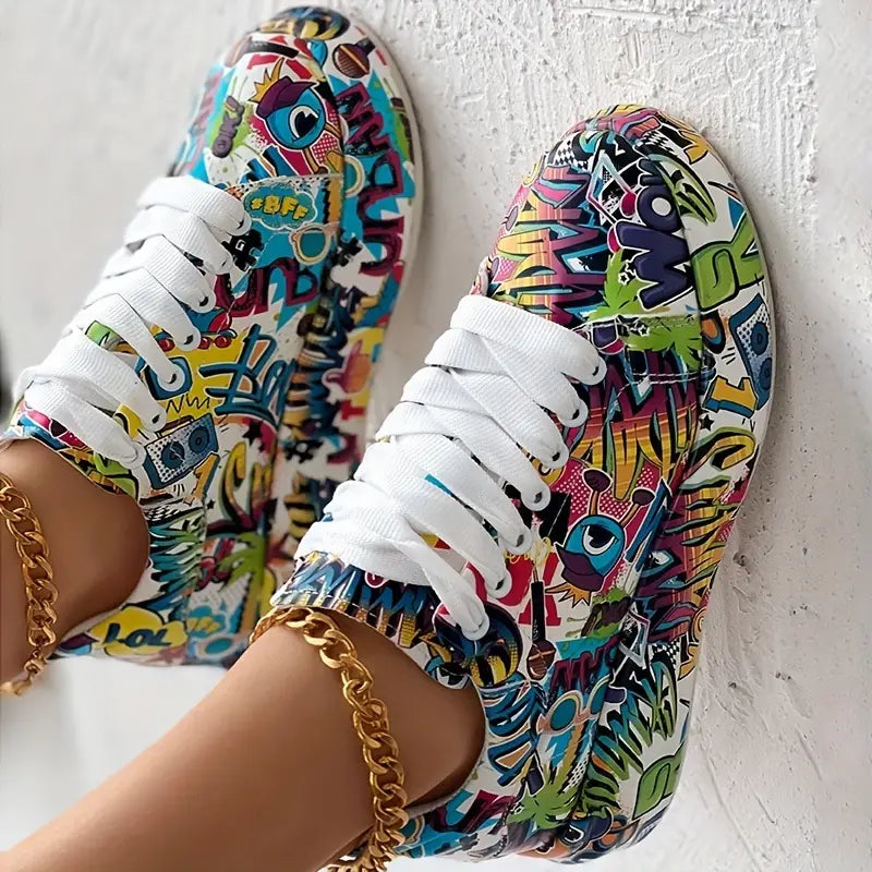Lia™ - Baskets avec imprimé graffiti