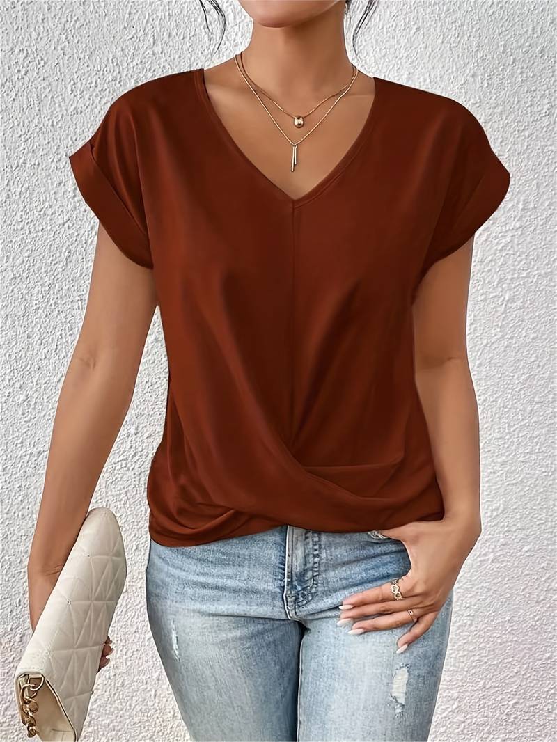 Lia™ - T-shirt stylé à manches courtes