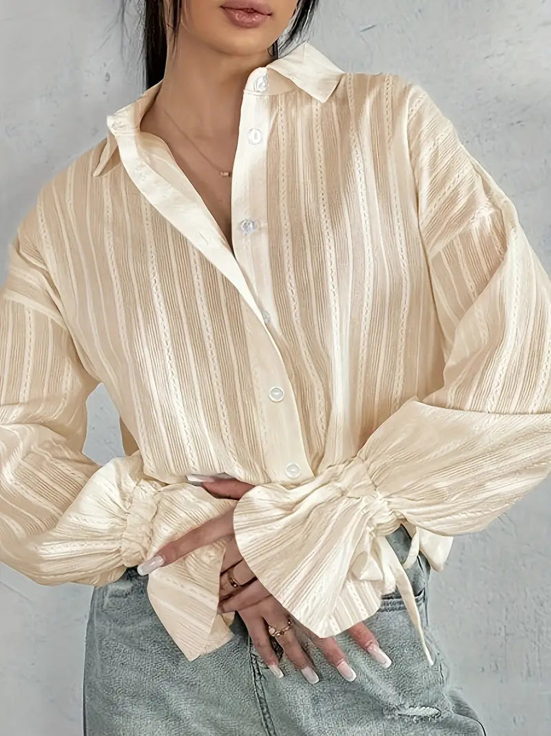 Delilah - Blouse élégante à manches longues pour femmes au style automnal