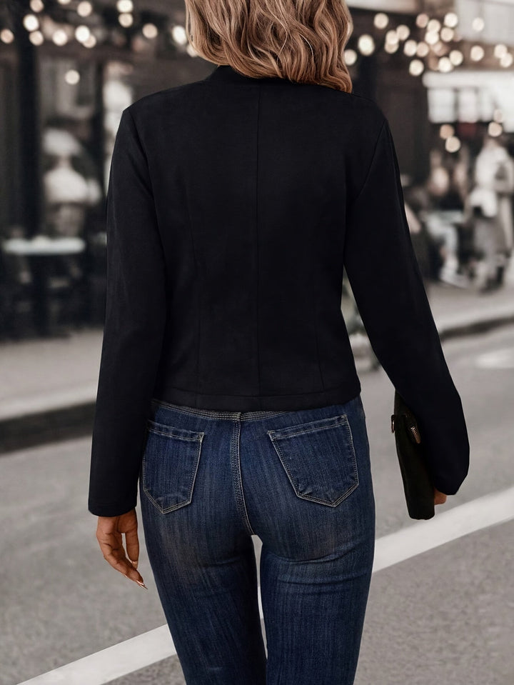 Doris - Stylish Reversible Open Front Jacket for the Fashion-Conscious Woman