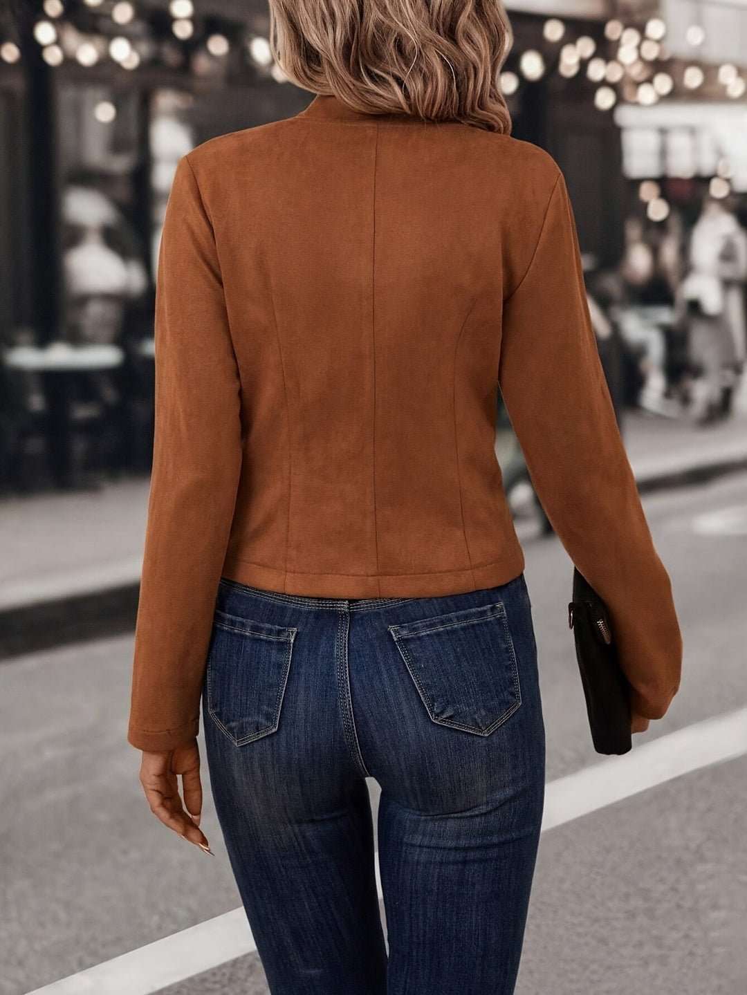Doris - Stylish Reversible Open Front Jacket for the Fashion-Conscious Woman