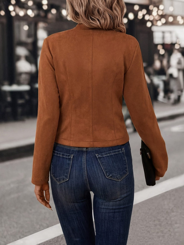 Doris - Stylish Reversible Open Front Jacket for the Fashion-Conscious Woman
