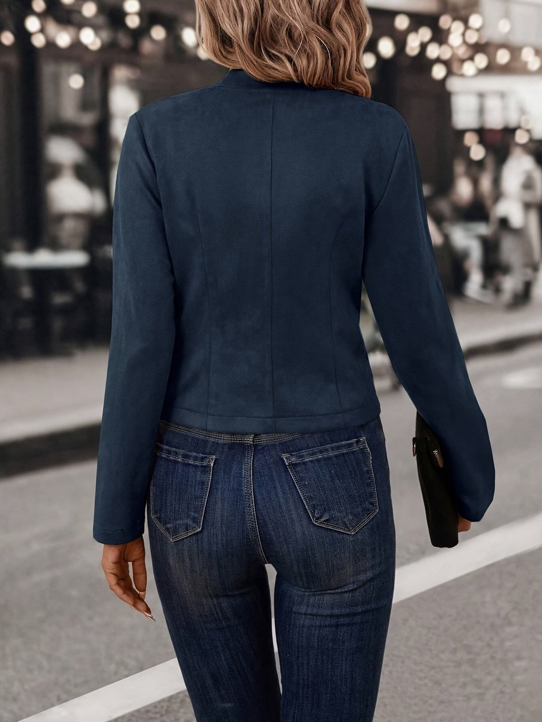 Doris - Stylish Reversible Open Front Jacket for the Fashion-Conscious Woman