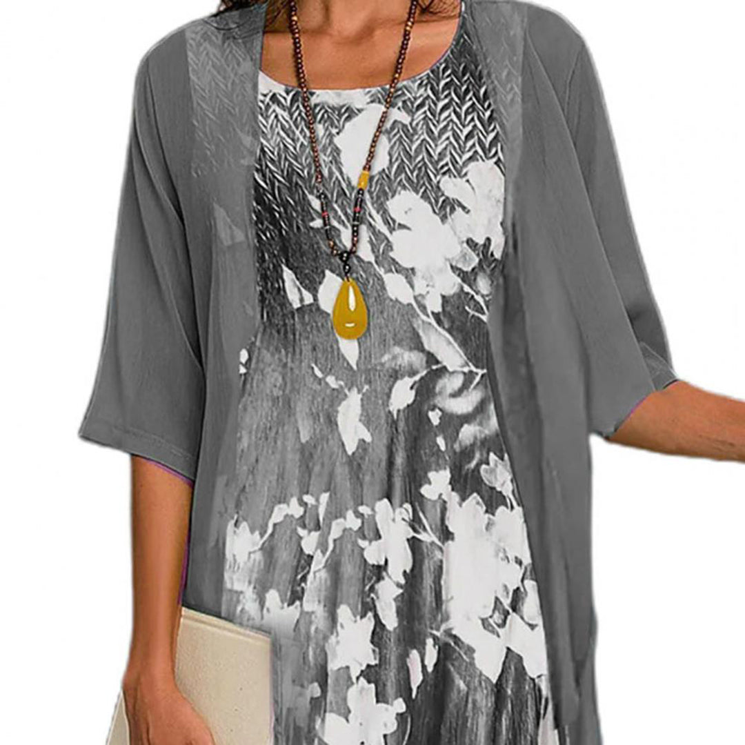 ANDREA - Robe d'été tendance et extensible pour confort et style