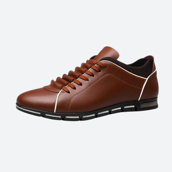 Baskets décontractées en cuir stylées pour hommes - Aser