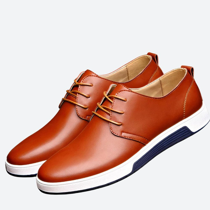 Elegant Orthopedic Leather Shoes for Men - August