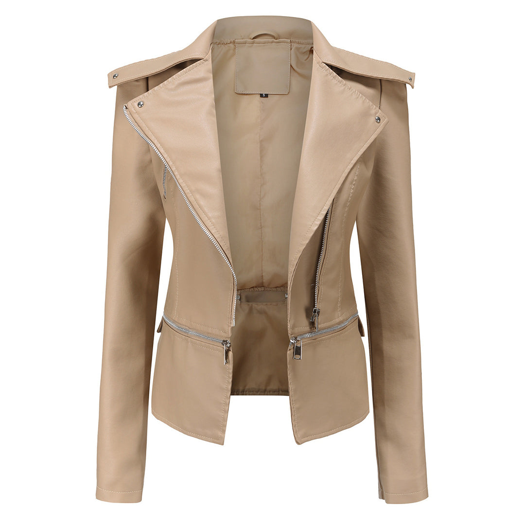 Chic Leather Jacket by ALOJZIJA