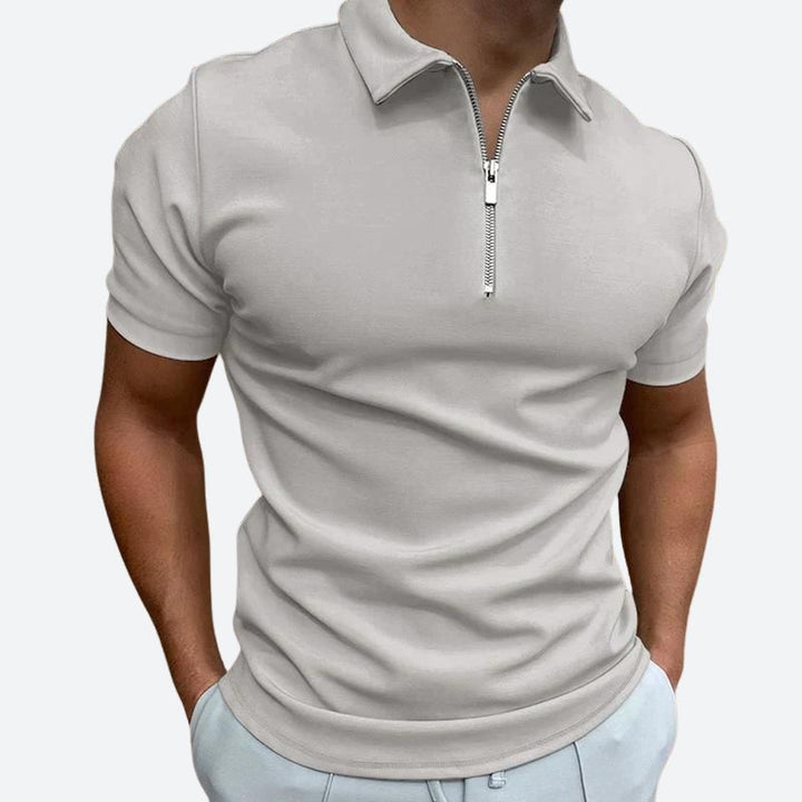 T-shirt polo stylé avec fermeture éclair - Barend