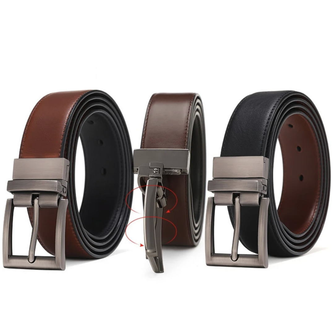 Ceinture en cuir classique et stylée pour hommes - Édition James