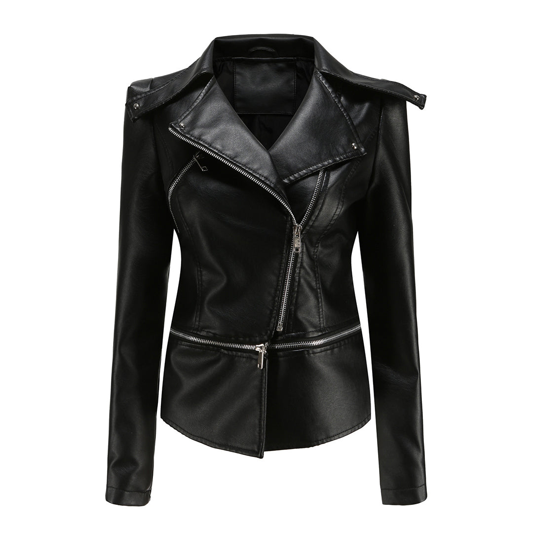 Chic Leather Jacket by ALOJZIJA