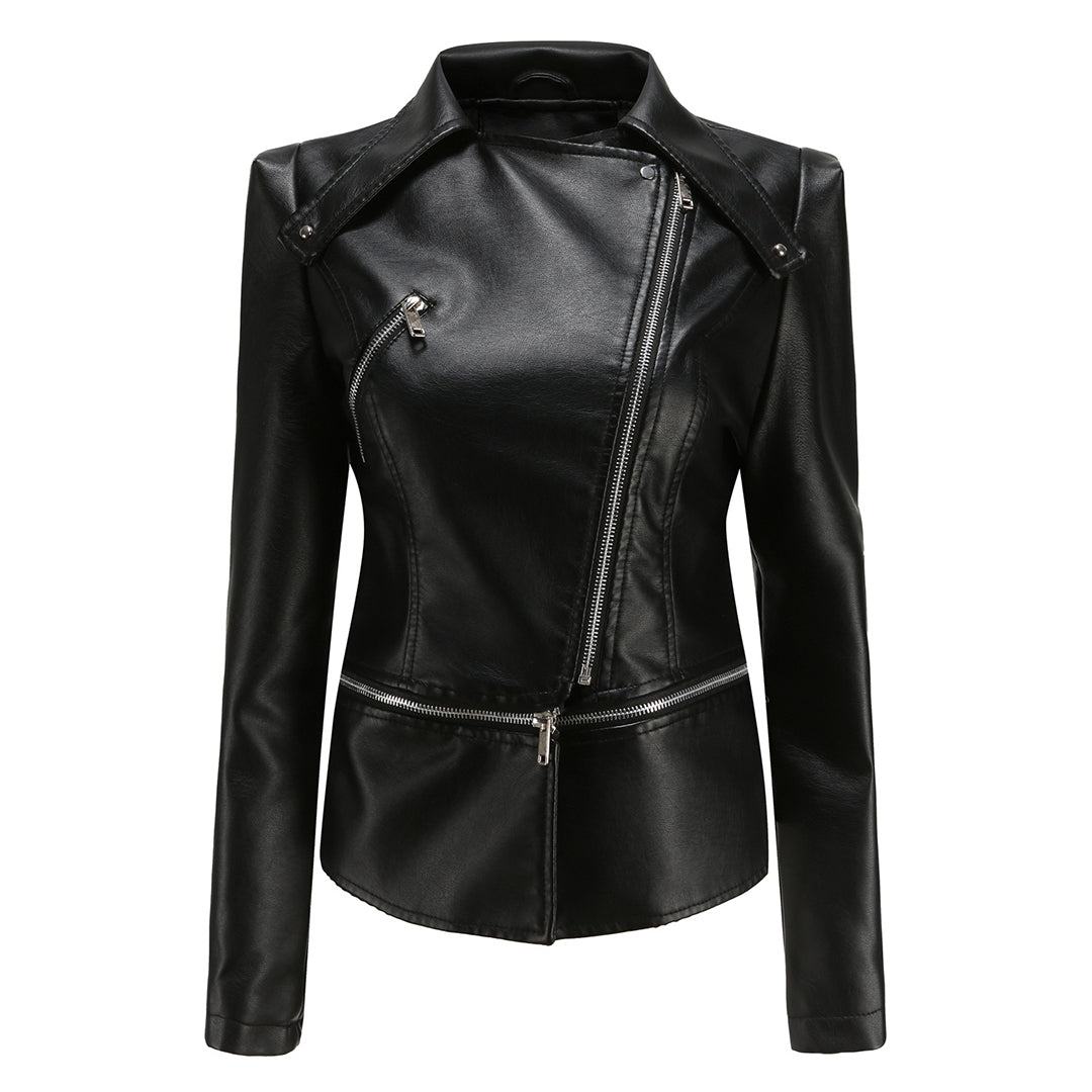 Chic Leather Jacket by ALOJZIJA