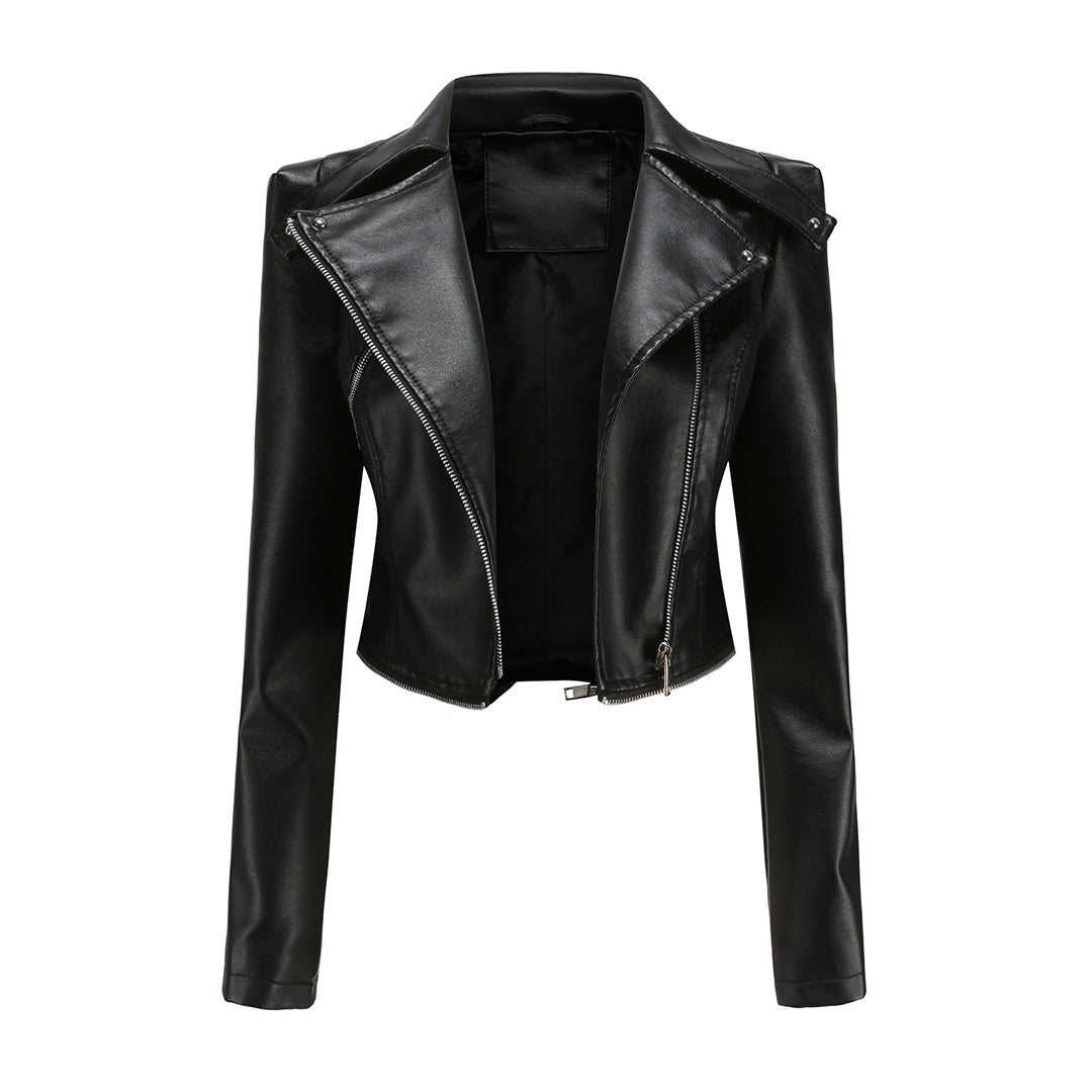 Chic Leather Jacket by ALOJZIJA