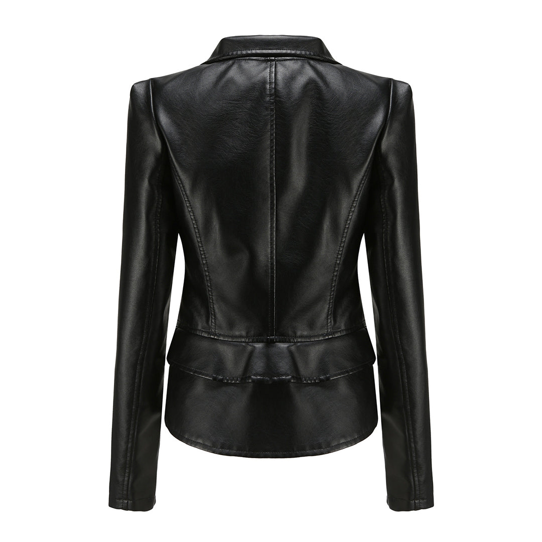 Chic Leather Jacket by ALOJZIJA