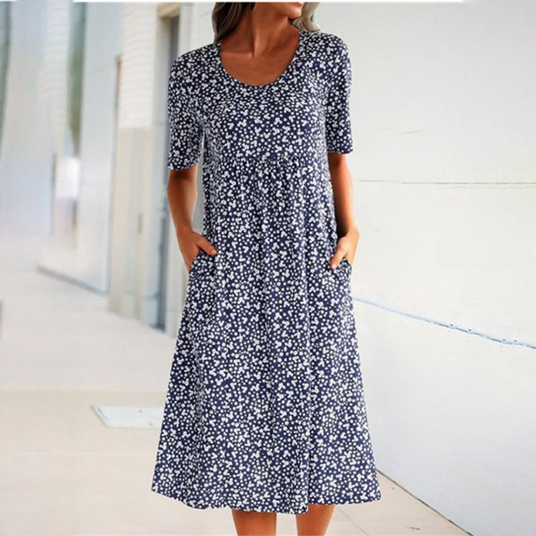 EBERTA - Stylish floral casual dress