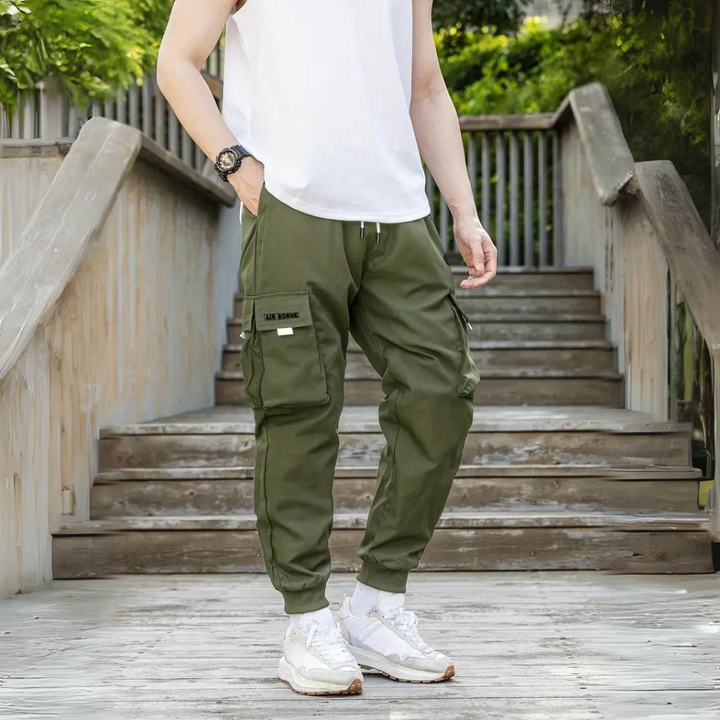 ATHANASIOS - Stylish Men's Cargo Pants with Trendy Drawstring Waist