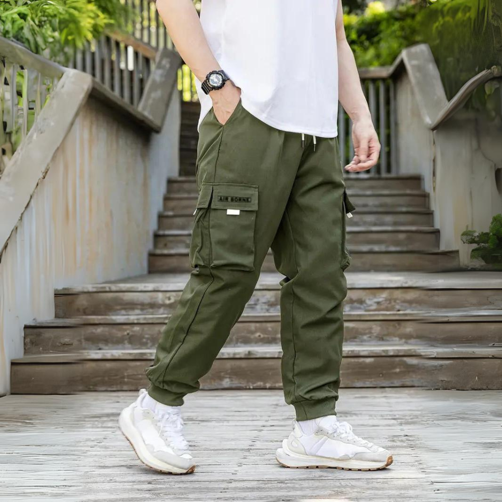 ATHANASIOS - Stylish Men's Cargo Pants with Trendy Drawstring Waist