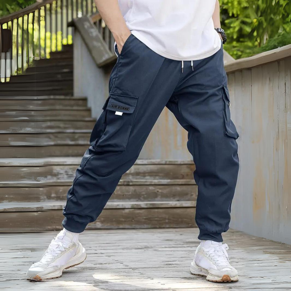 ATHANASIOS - Stylish Men's Cargo Pants with Trendy Drawstring Waist