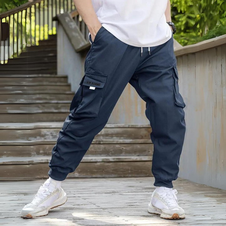 ATHANASIOS - Stylish Men's Cargo Pants with Trendy Drawstring Waist