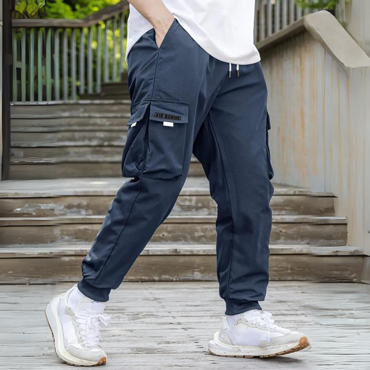 ATHANASIOS - Stylish Men's Cargo Pants with Trendy Drawstring Waist