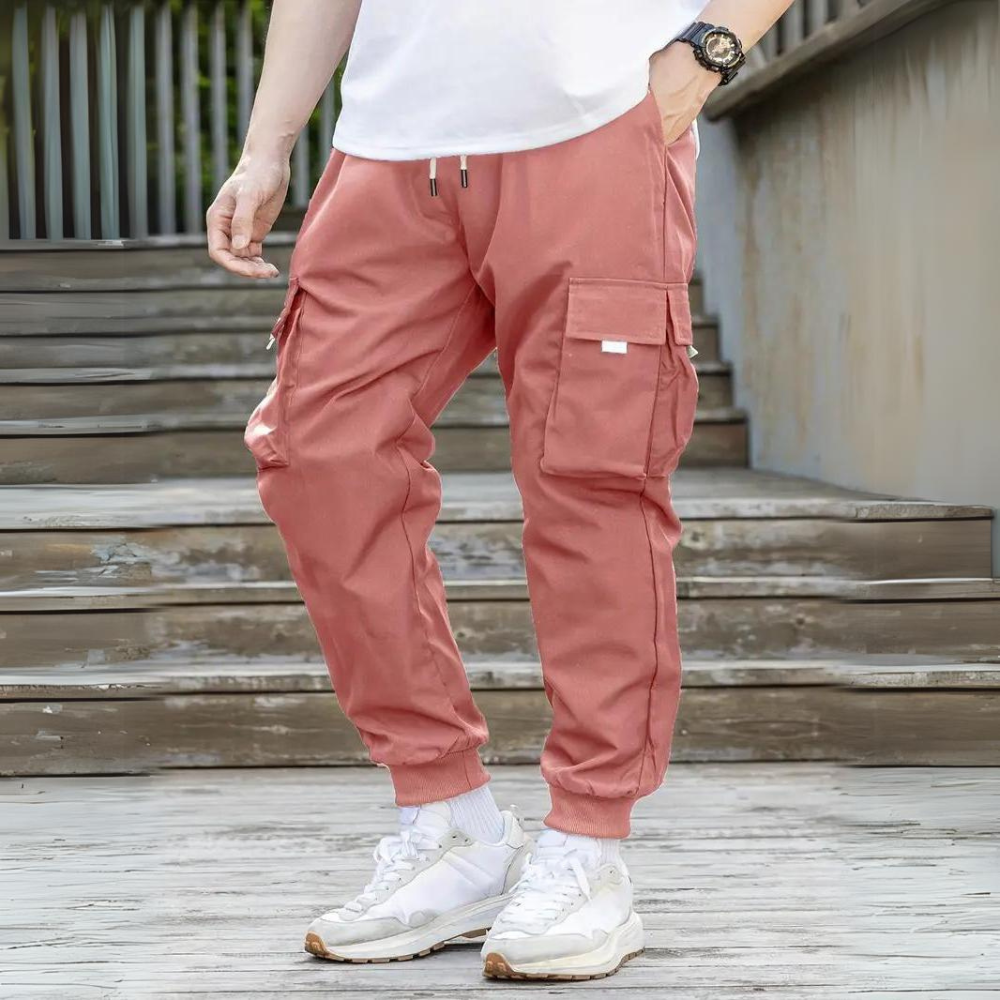 ATHANASIOS - Stylish Men's Cargo Pants with Trendy Drawstring Waist