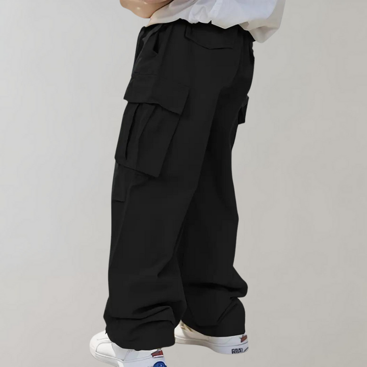 Asger - Pantalon cargo homme stylé à jambe droite