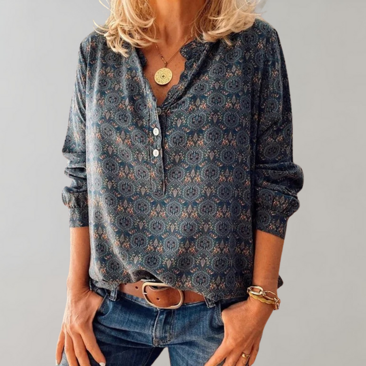 Amalie - Retro-inspirierte Damenbluse