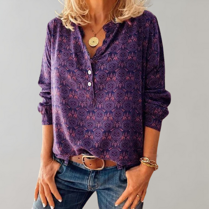 Amalie - Retro-inspirierte Damenbluse