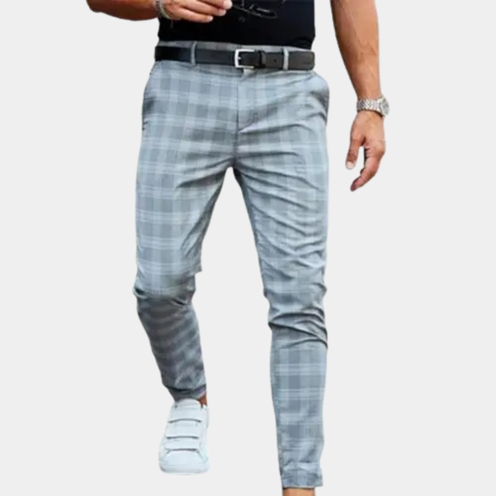 Pantalons à carreaux élégants pour homme par Delmore