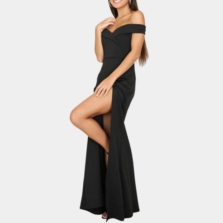 Elena - Robe sophistiquée épaules dénudées pour femmes