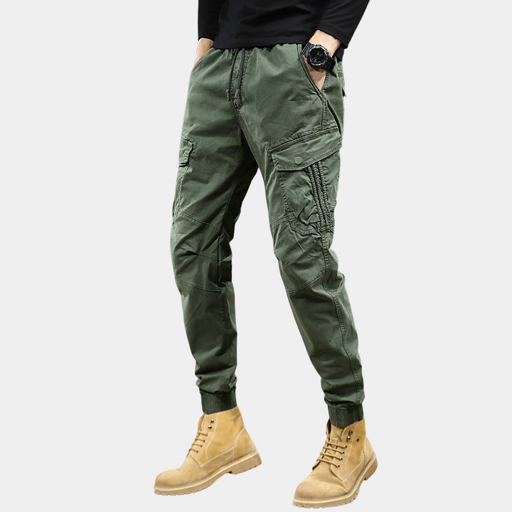 Daan - Pantalon cargo homme stylé avec nombreuses poches de rangement