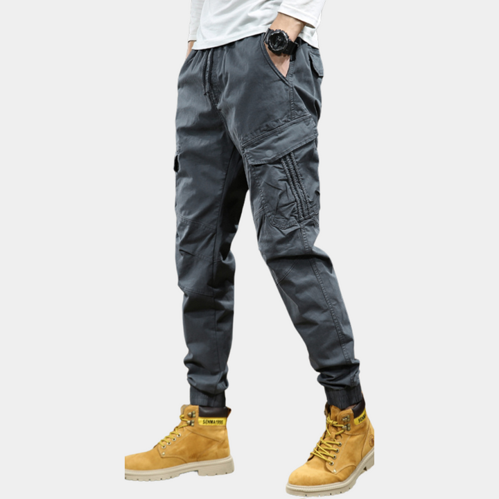 Daan - Pantalon cargo homme stylé avec nombreuses poches de rangement